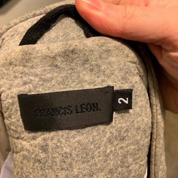 Francis Leon leather and wool jacket. - Picture 6 of 6